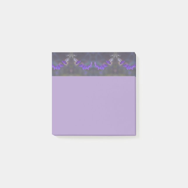 Purple Floral Garden Post-it Block (Framsida)