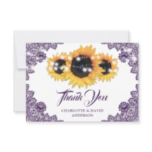 Purple Floral Lace String Lights Sunflower Wedding