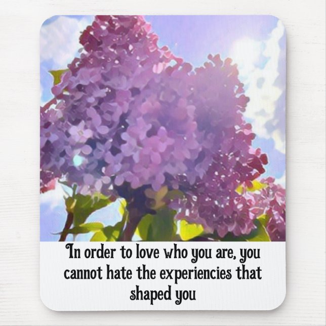 purple Floral photo bouquet inspirational phrase Musmatta (Framsidan)