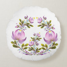 Purple Floral Wreath Decorative