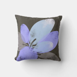 Purple Flower Accent Pillow – Modern Floral Art Cu Kudde