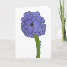 Purple Flower- Blank