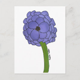Purple Flower- Blank Vykort