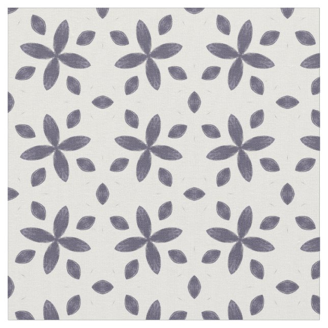 Purple flower tyg (Närbild)