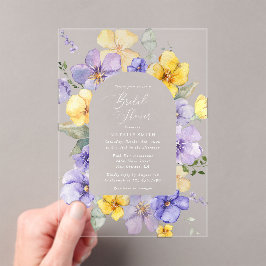 Purple Flowers, Yellow Flowers, Bridal Shower