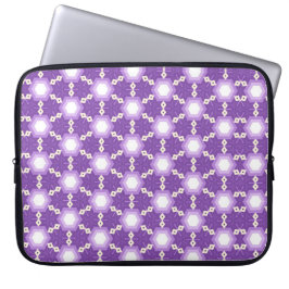 Purple geometric design laptop bag laptop fodral
