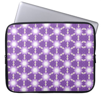 Purple geometric design laptop bag laptop fodral