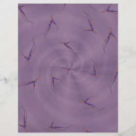 Purple Ginseng Man Bulk Scrapbook Paper Pages Reklamblad