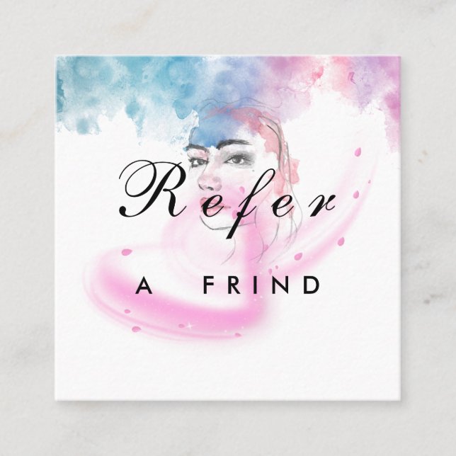 Purple Glitter Luxury Drip Salon Rabattkort (Framsida)