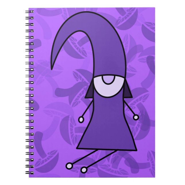 Purple Gnome Anteckningsbok (Framsidan)