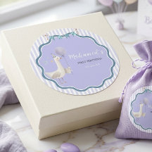 Purple Goose First Birthday Personalized Kids Part