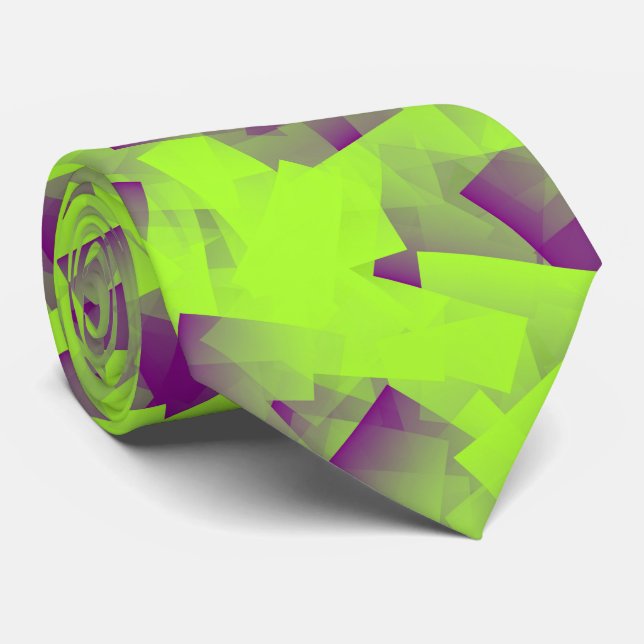 Purple Green Cubism Abstract Pattern Slips (Rullad)