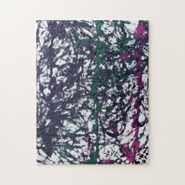 Purple, Green, Pink, Marble artwork Pussel