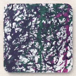 Purple, Green, Pink, Marble Artwork Underlägg
