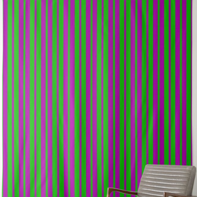 Purple Green Stylish Stripes Pattern Design  Tyg (Skapare uppladdad)