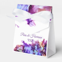 Purple Haze Modern Abstrakt   Alkoholbläck Bröllop