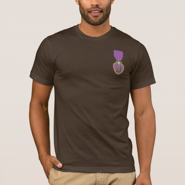 Purple Heart United States military decoration. T Shirt (Framsida)
