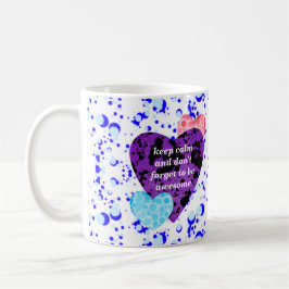 Purple heart vibrant red love kaffemugg