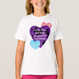 Purple heart vibrant red love t shirt