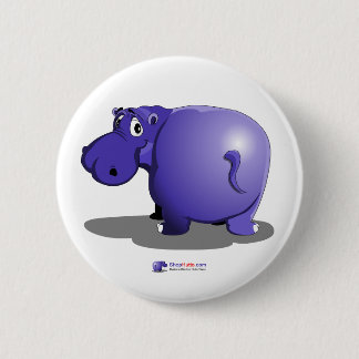 Purple Hippo Button Knapp
