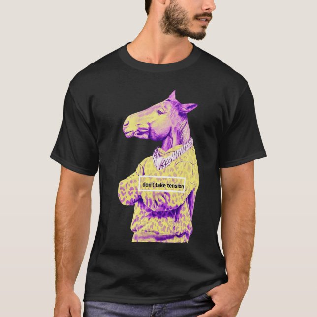 Purple Horse Graphic /motivational quotes  T Shirt (Framsida)