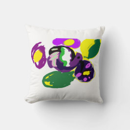 Purple hummingbird and flowers  kudde