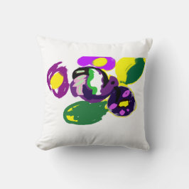 Purple hummingbird and flowers  kudde