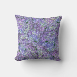 Purple hydrangea flowers kudde