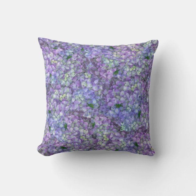 Purple hydrangea flowers kudde (Framsida)
