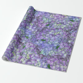 Purple hydrangea flowers presentpapper