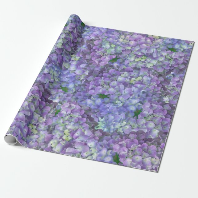 Purple hydrangea flowers presentpapper (Utrullad)