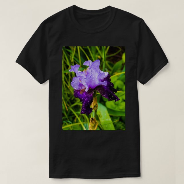 Purple Iris T Shirt (Design framsida)