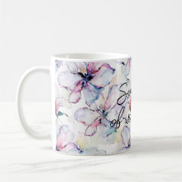 Purple Island Blommor Födelsedag Kaffemugg