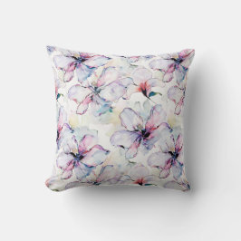 Purple Island Flowers Birthday Kudde