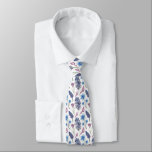 Purple Lilacs  Slips<br><div class="desc">A White Necktie With Purple Lilac Florals For Spring</div>