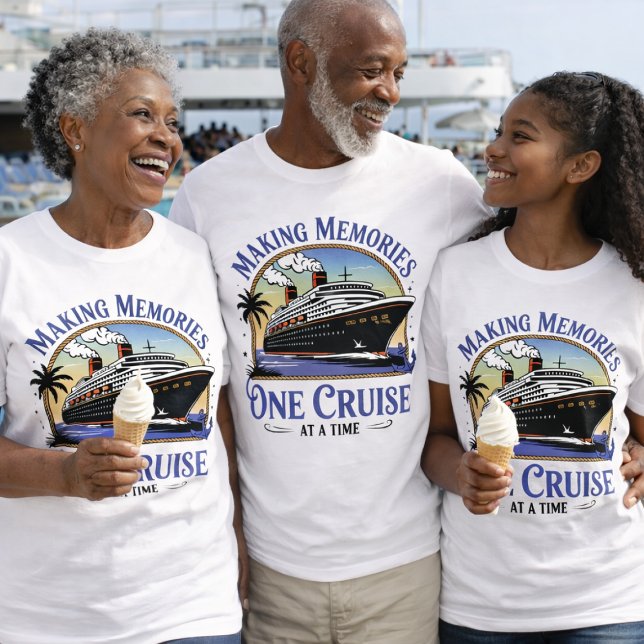 PURPLE Making Memories Cruise T Shirt (Matching Cruise Shirts for family reunions)