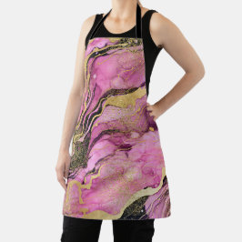 Purple Marble Pink Black Gold