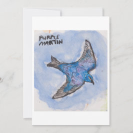 Purple Martin Greeting Card Inbjudningar
