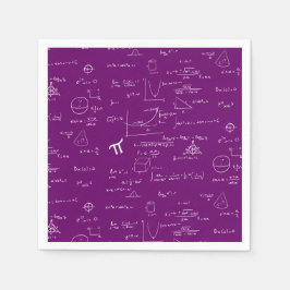 Purple Math Equations Graphics Graduation Pappersservett