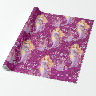 Purple mermaid  presentpapper