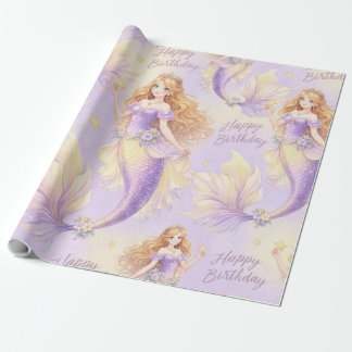 Purple mermaid  presentpapper