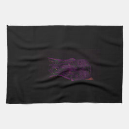 Purple Monster Character Art Kitchen Towel Kökshandduk