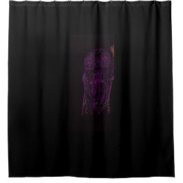 Purple Monster Shower Curtain