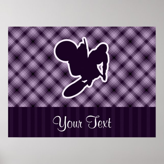 Purple Motocross Whip Poster (Framsidan)