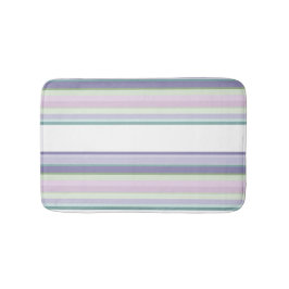 Purple, Neptune, sea green, and Lavender stripes Badrumsmatta