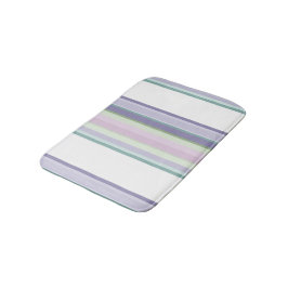 Purple, Neptune, sea green, and Lavender stripes Badrumsmatta