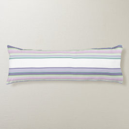 Purple, Neptune, sea green, and Lavender stripes Kroppskudde
