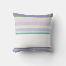 Purple, Neptune, sea green, and Lavender stripes Kudde