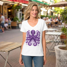 Purple Octopus Victorian Steampunk Kraken