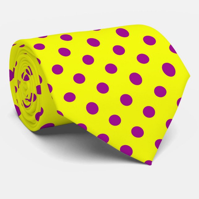 Purple On Yellow Polka Dots Pattern Design  Slips (Skapare uppladdad)